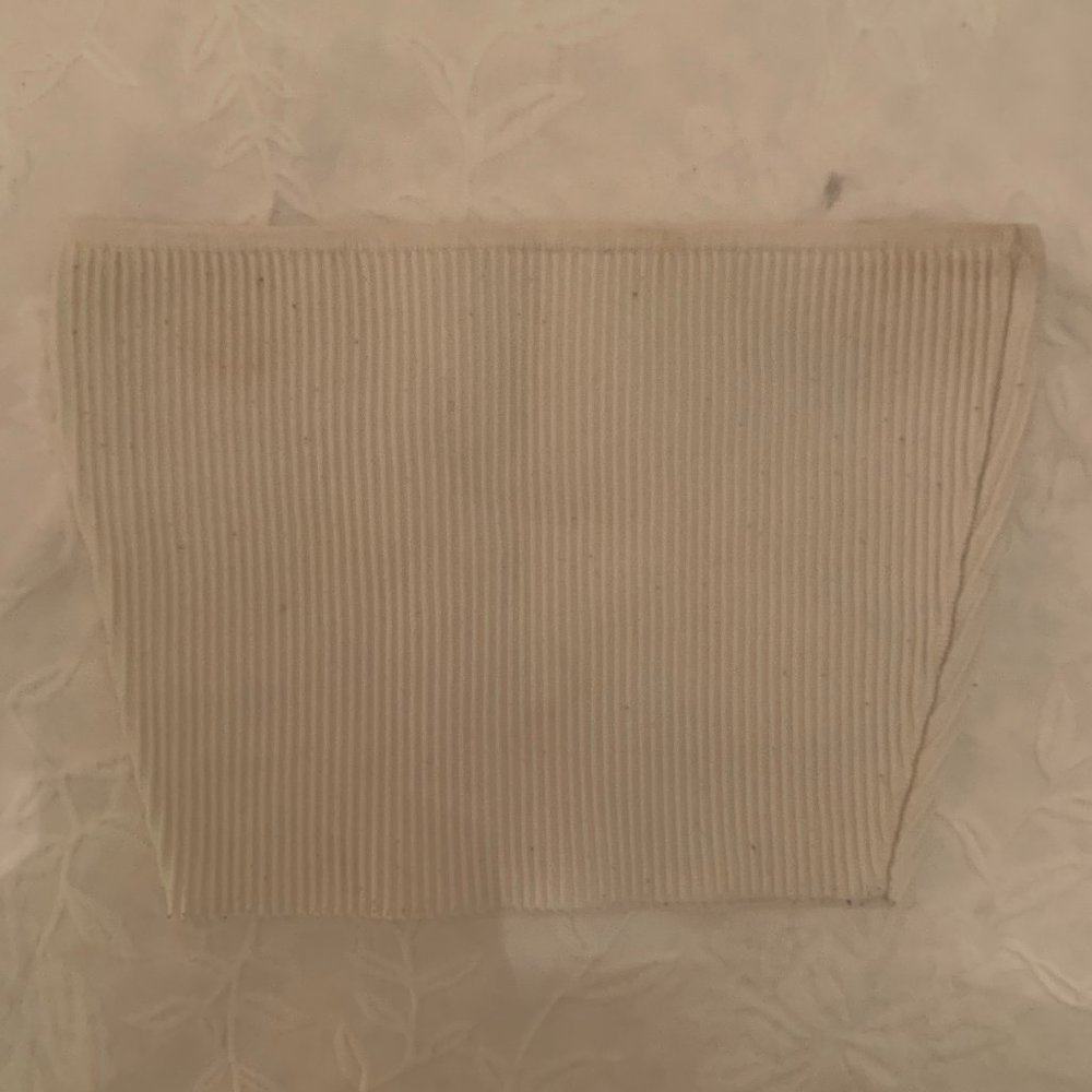 Babaton Sculpt Knit Tube Top in White
